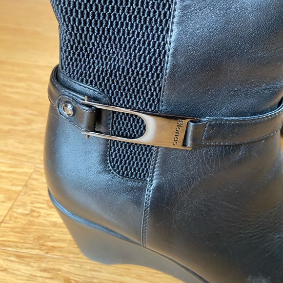 Blondo Lana Leather Waterproof Tall Wedge Riding boot with Stretch 8.5 - Picture 5 of 13